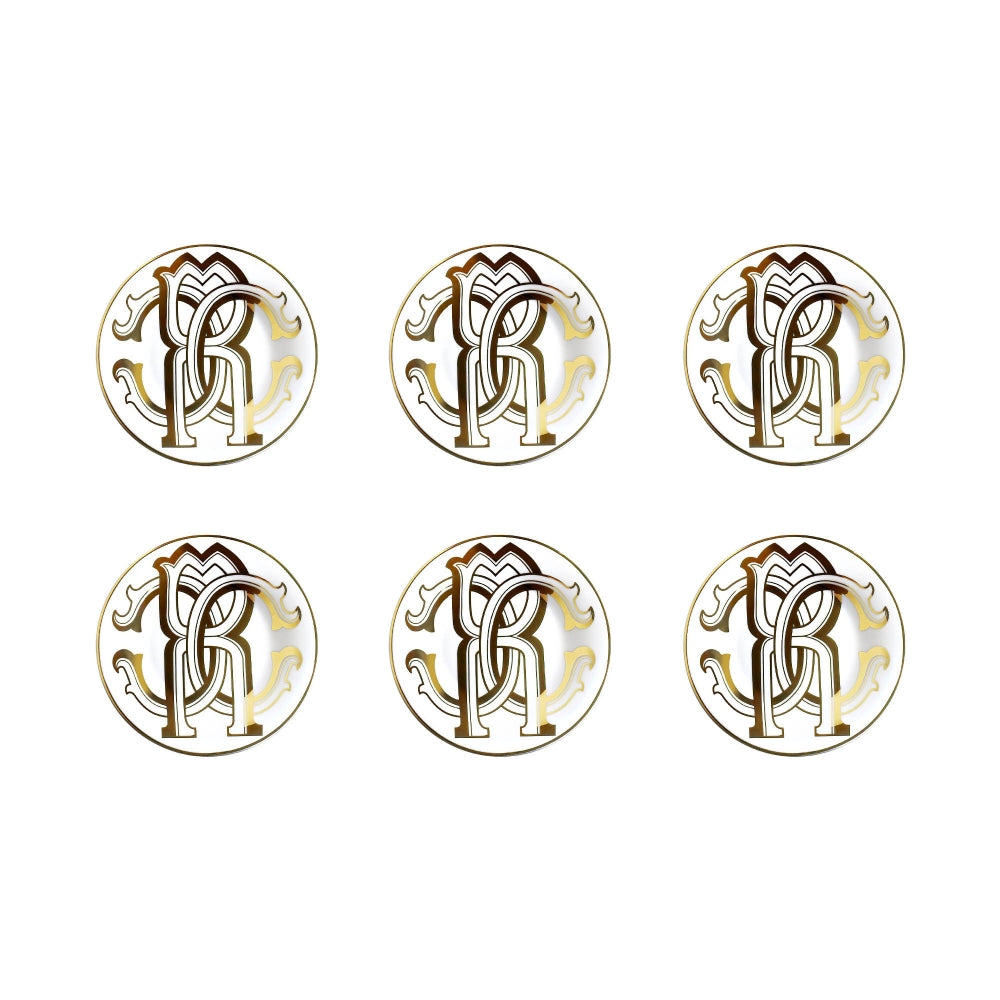 ROBERTO CAVALLI - PIATTO PANE/BREAD or BUTTER PLATE - Ø 15,5 cm - SET 6 PZ